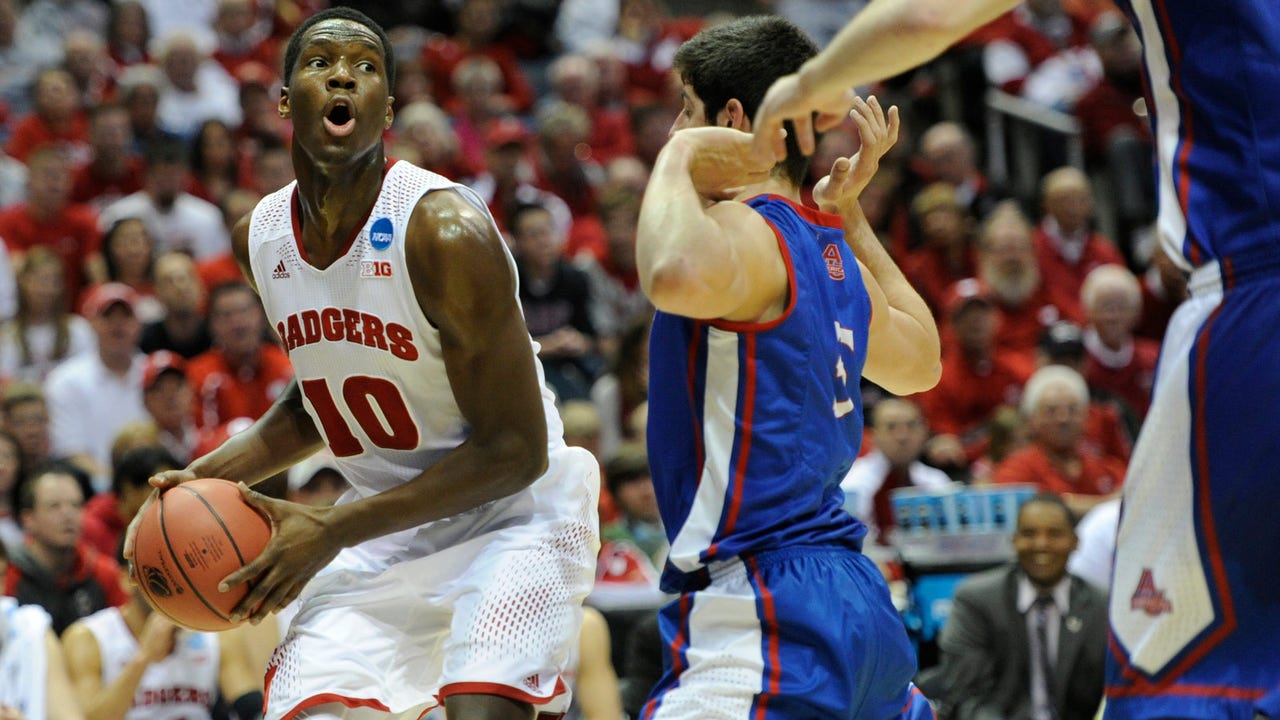 A load in the paint, Badgers freshman Hayes keeps it light off court